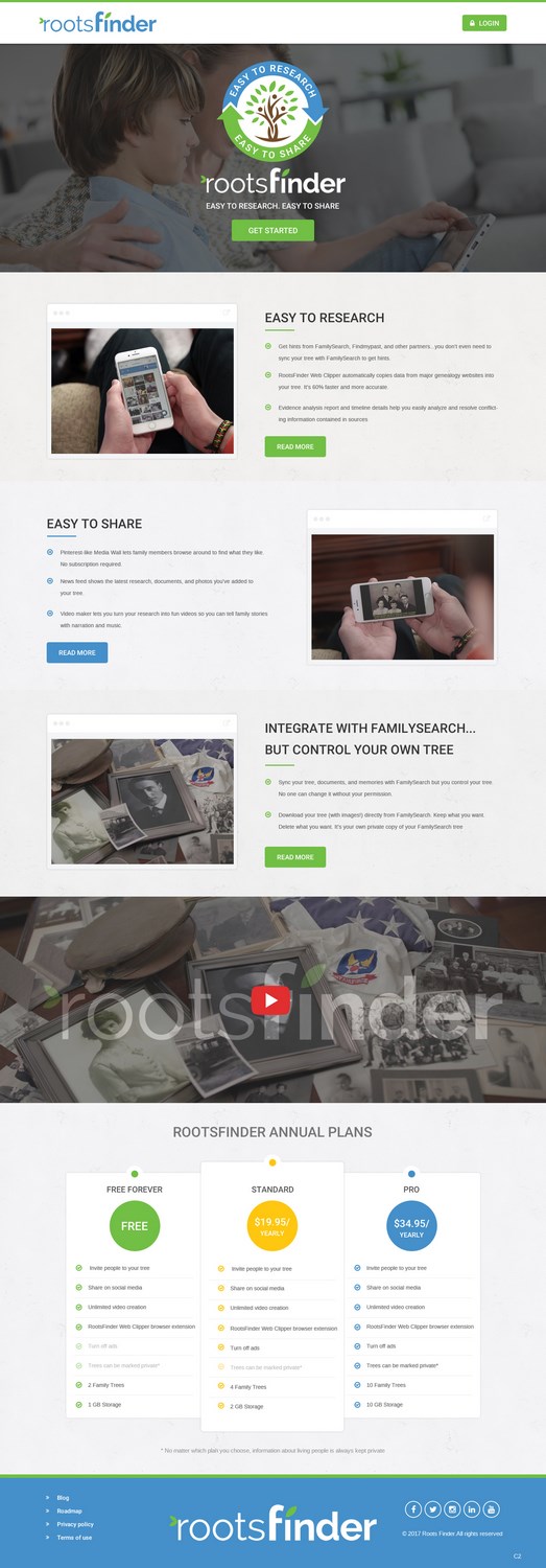 Diseño Web por pb para RootsFinder, Inc. | Diseño #13750880