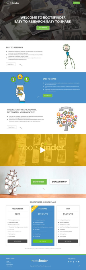 Diseño Web por pb para RootsFinder, Inc. | Diseño: #13750881