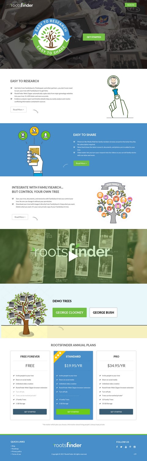 Diseño Web por pb para RootsFinder, Inc. | Diseño #13813019