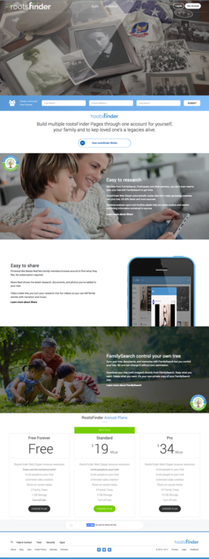 Diseño Web por cCopilot para RootsFinder, Inc. | Diseño: #13752432