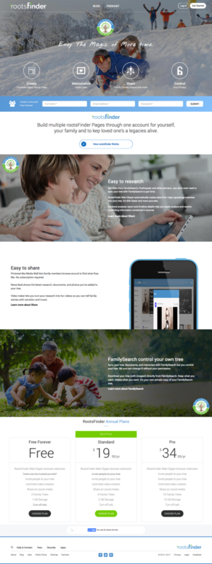 Diseño Web por cCopilot para RootsFinder, Inc. | Diseño: #13776631