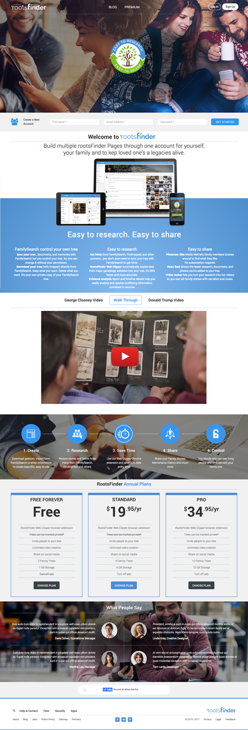 Diseño Web por cCopilot para RootsFinder, Inc. | Diseño #13787927