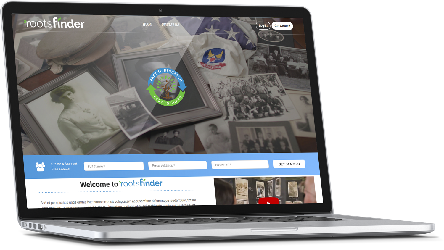Diseño Web por cCopilot para RootsFinder, Inc. | Diseño #13787935