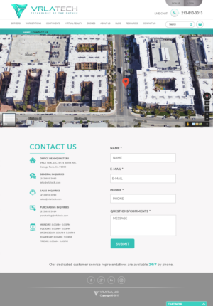 CONTACT US Page and design for website | Web Design par bdesigner9