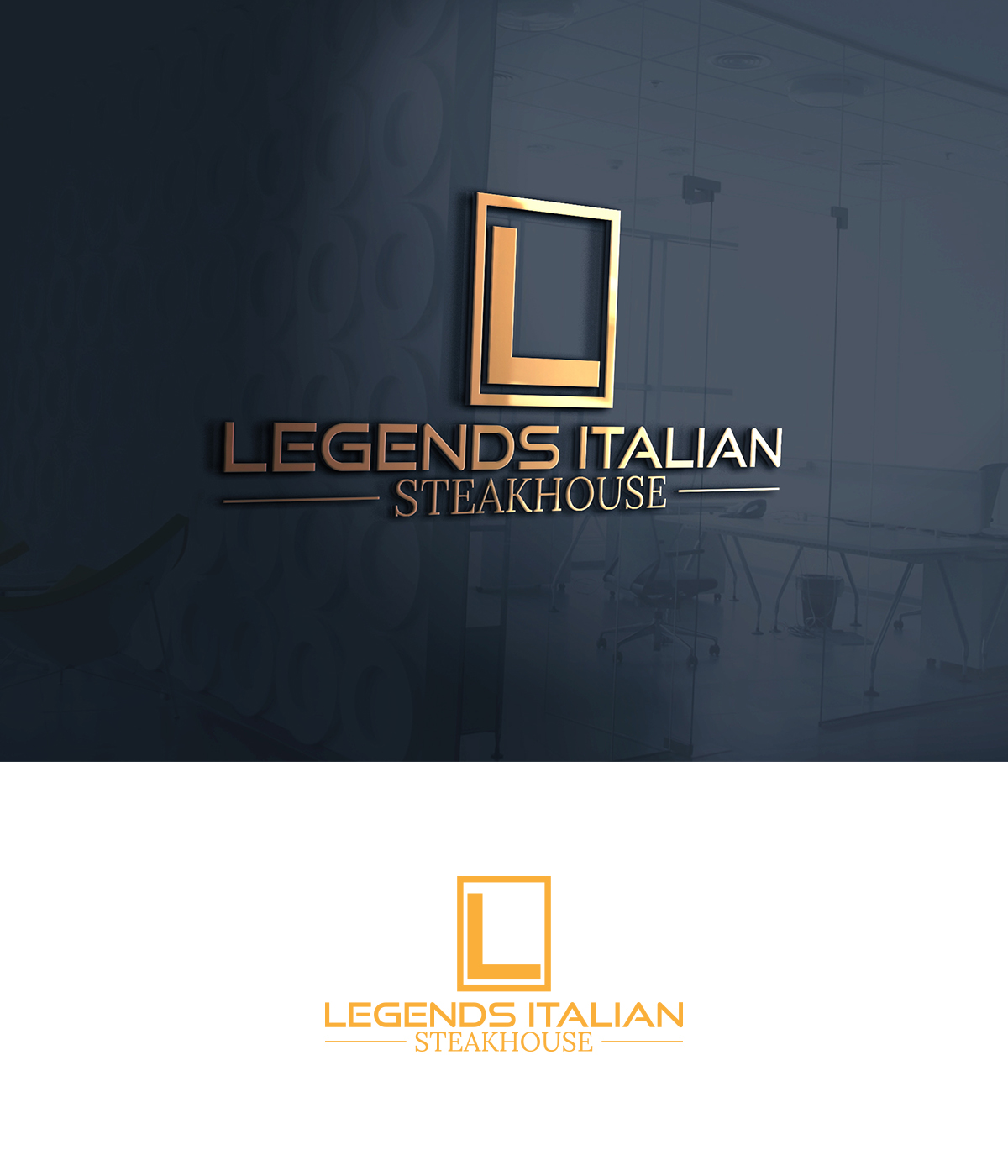 Diseño de Logo por supercreative para Legends Italian Steakhouse | Diseño #13736645