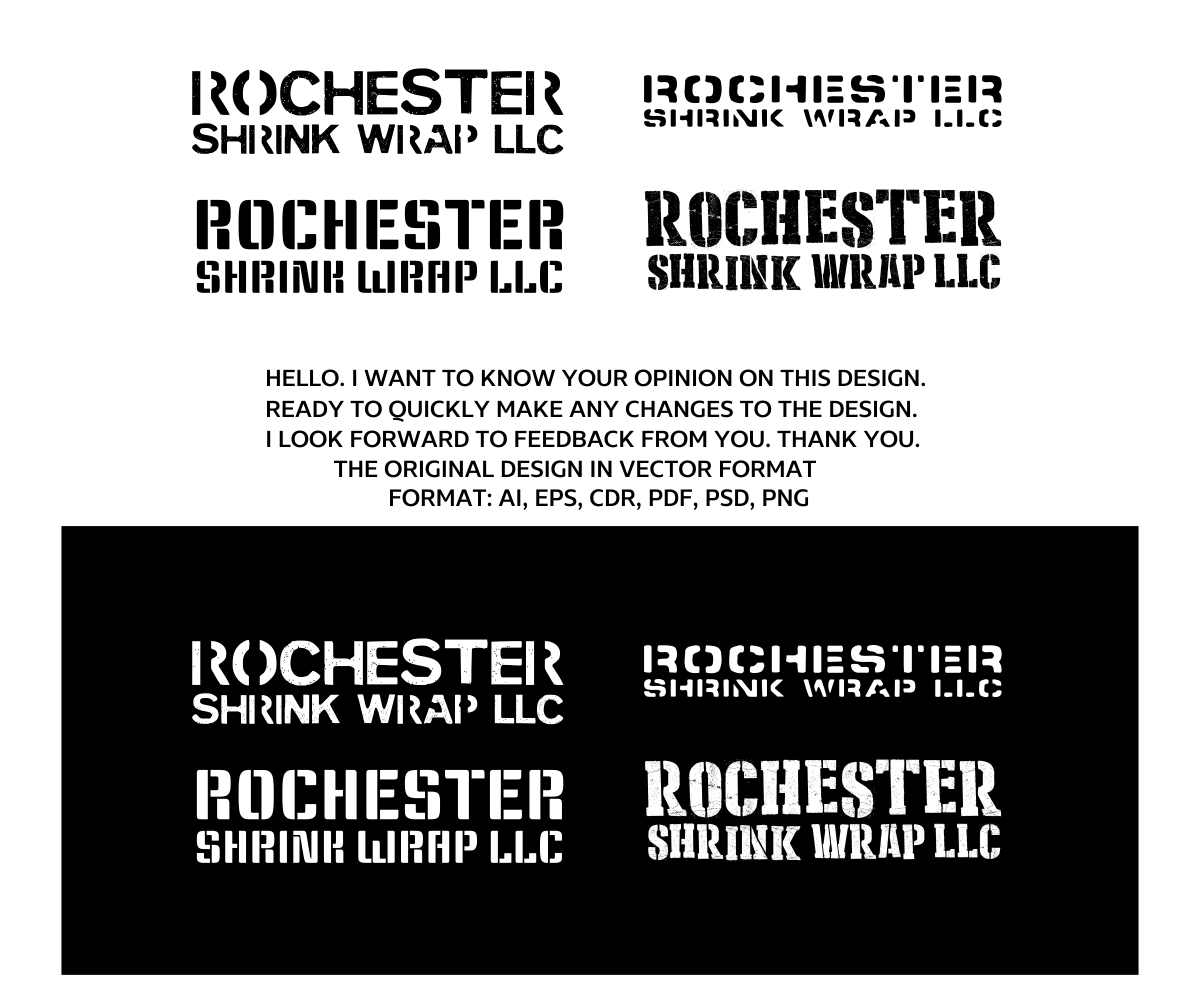 Logo Design by artsterdam for Rochester Shrink Wrap | Design #13740067