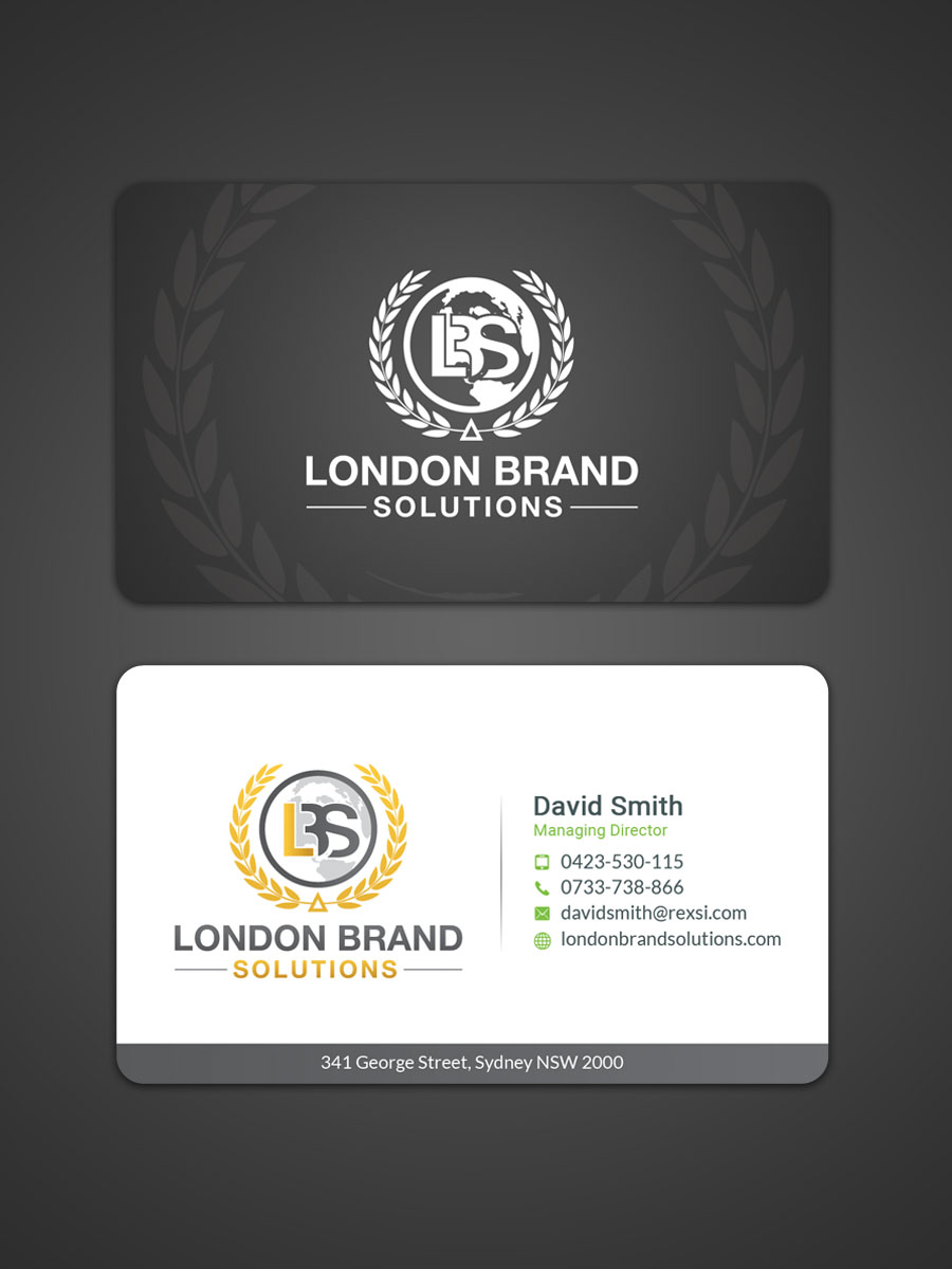 Business Card Design by Sandaruwan for London Brand Solutions Ltd | Design #13747287