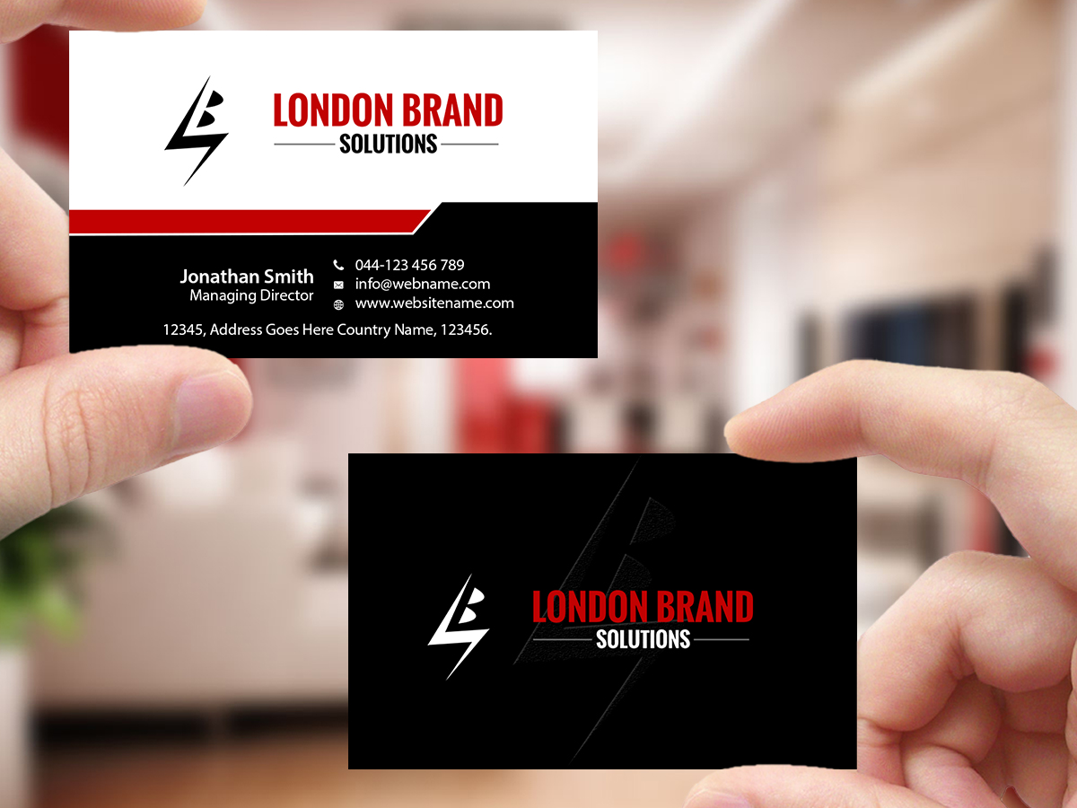 Design de Carte de Visite par Creations Box 2015 pour London Brand Solutions Ltd | Design #13753604