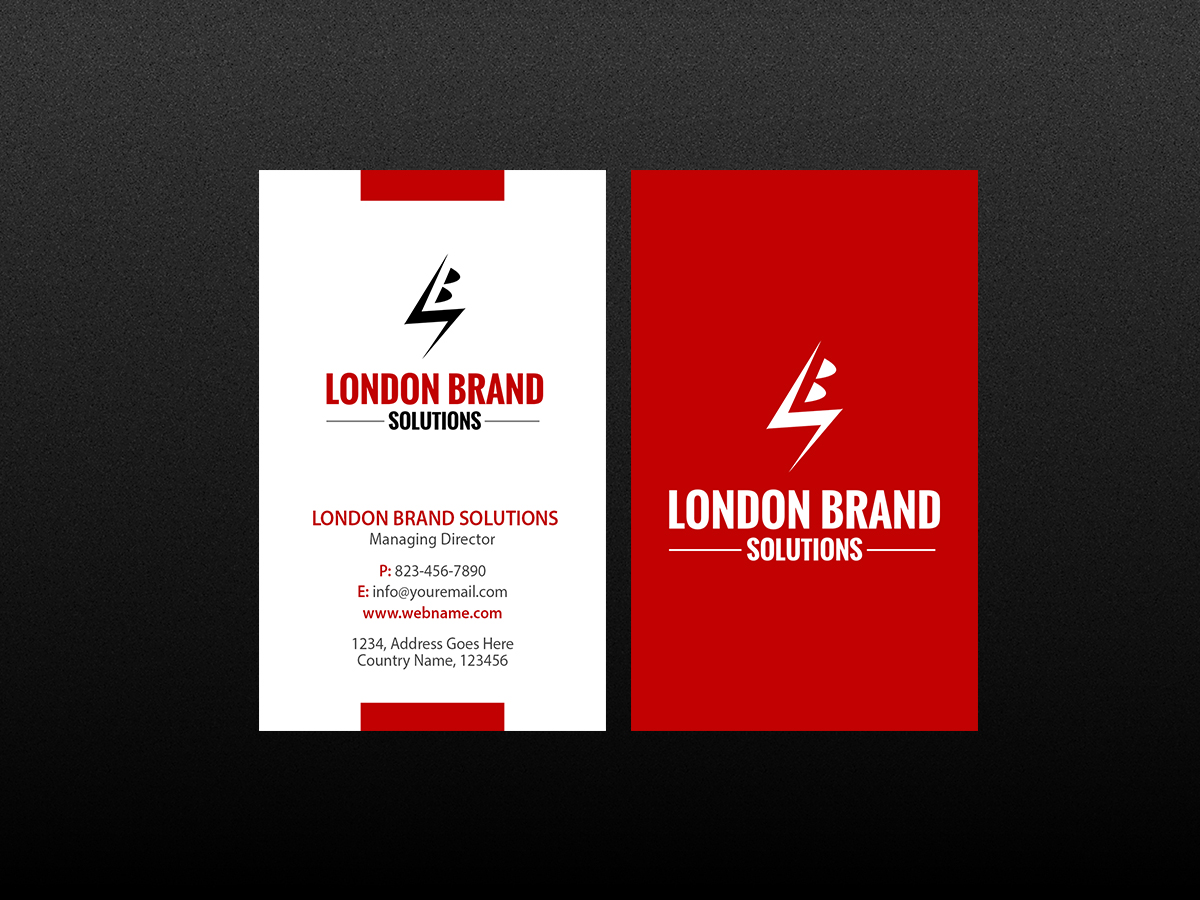 Diseño de Tarjeta de Presentación por Creations Box 2015 para London Brand Solutions Ltd | Diseño #13753632