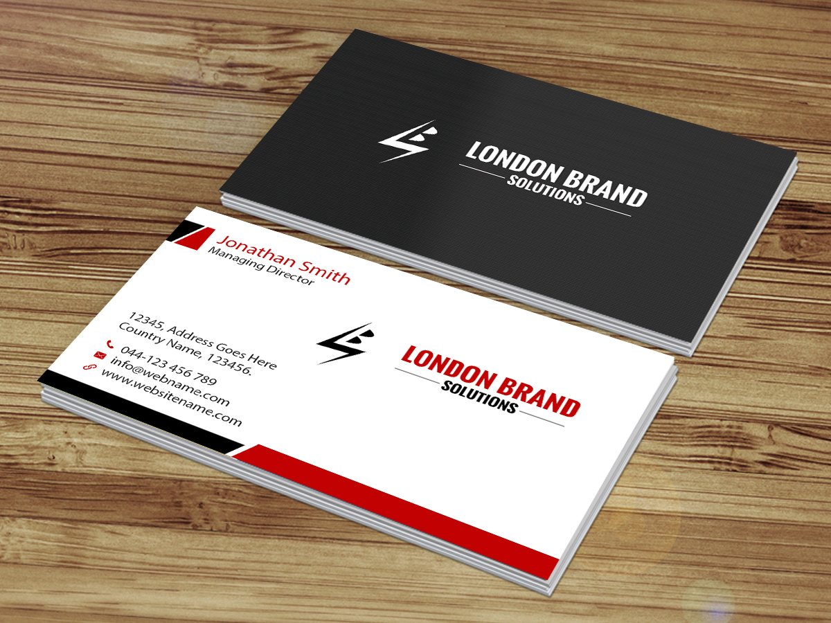 Design de Carte de Visite par Creations Box 2015 pour London Brand Solutions Ltd | Design #13753642