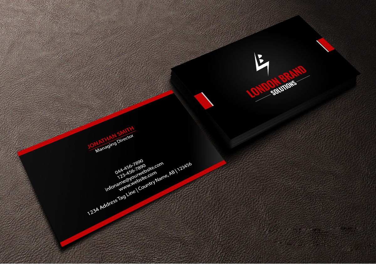 Design de Carte de Visite par Creations Box 2015 pour London Brand Solutions Ltd | Design #13753648