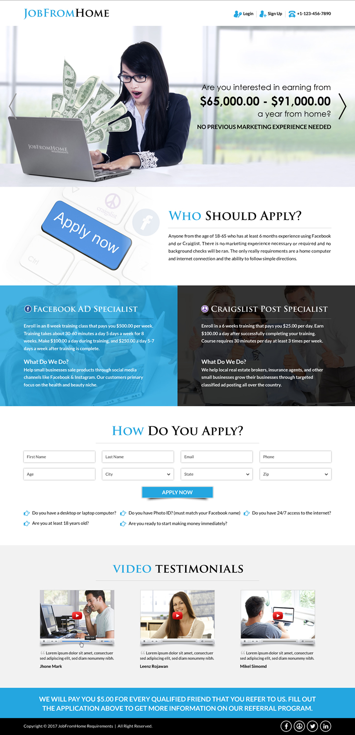 Design de Page d'Accueil par Sbss pour iHustling, LLC | Design #13751863