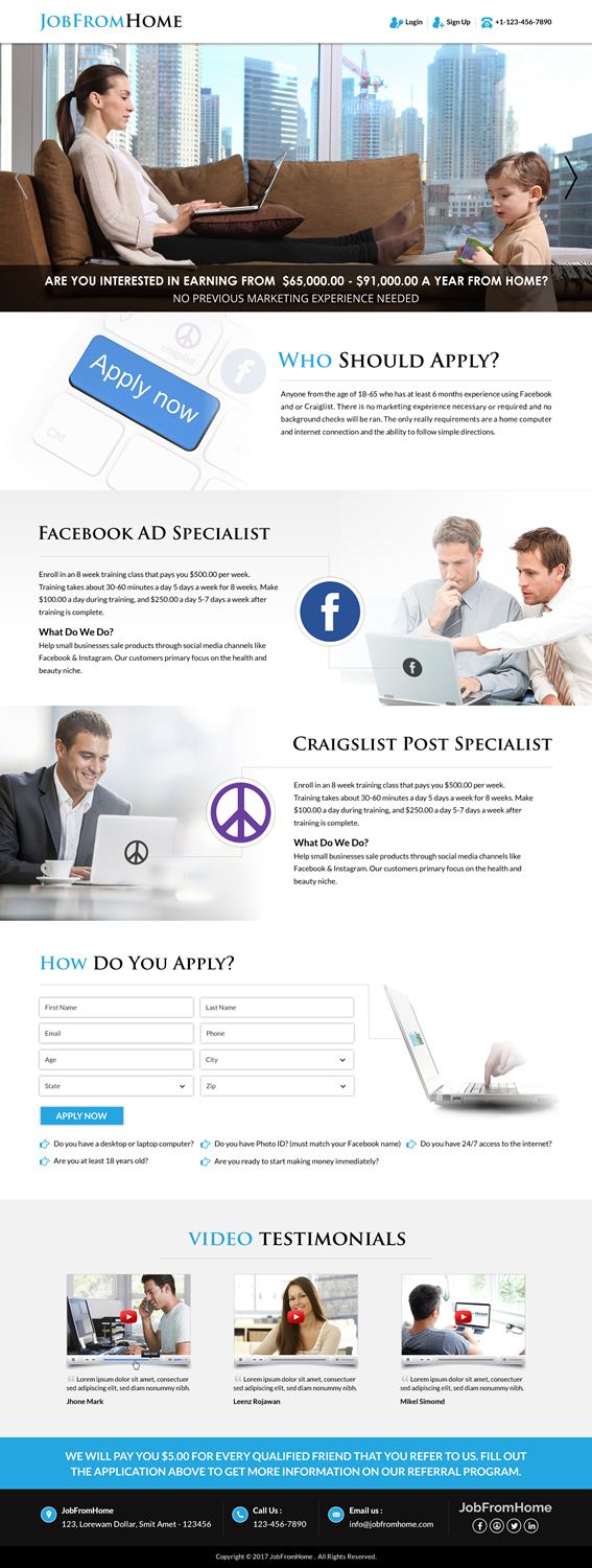 Design de Page d'Accueil par Sbss pour iHustling, LLC | Design #13751869