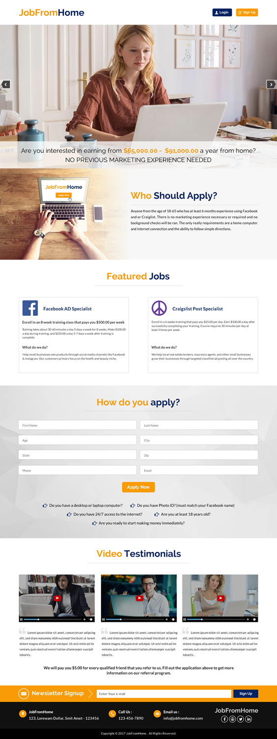 Design de Page d'Accueil par Sbss pour iHustling, LLC | Design #13751873