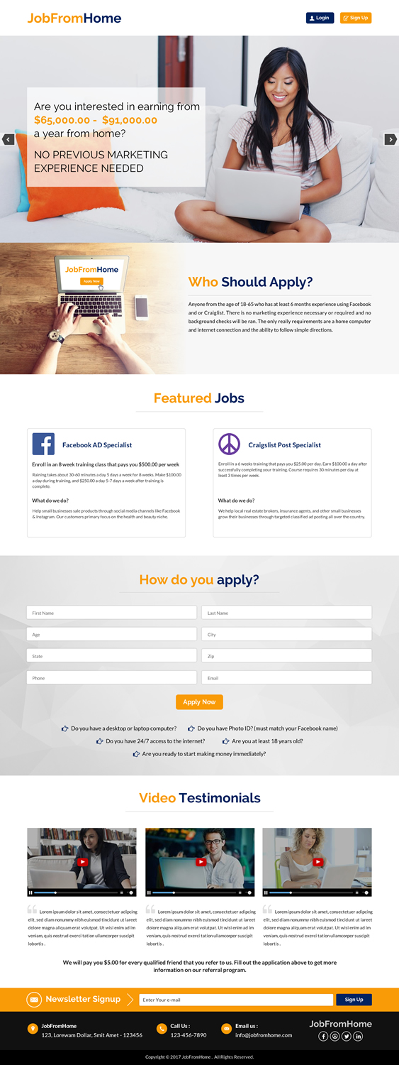 Design de Page d'Accueil par Sbss pour iHustling, LLC | Design #13751875