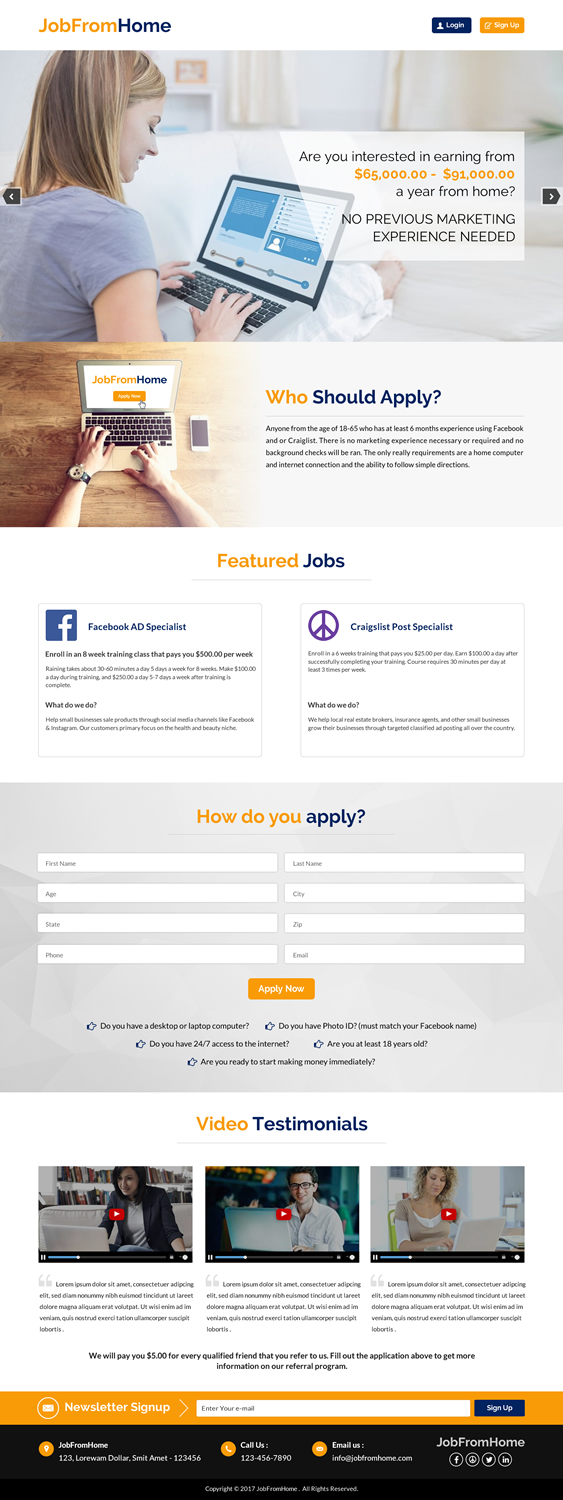 Design de Page d'Accueil par Sbss pour iHustling, LLC | Design #13751877