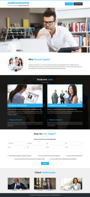 Diseño de Página de Aterrizaje por Sbss para iHustling, LLC | Diseño: #13751893