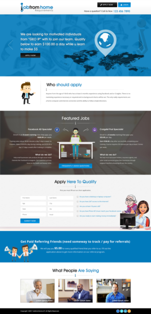 Diseño de Página de Aterrizaje por Sbss para iHustling, LLC | Diseño: #13776124