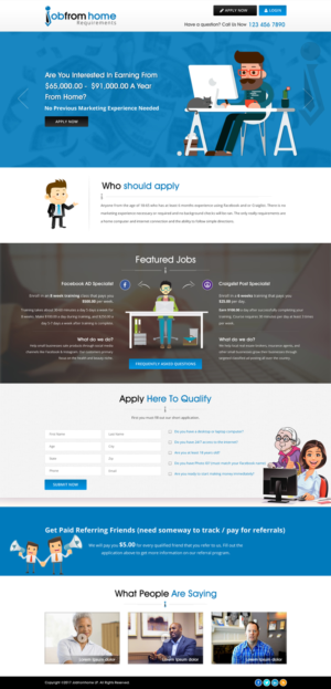 Diseño de Página de Aterrizaje por Sbss para iHustling, LLC | Diseño: #13776126