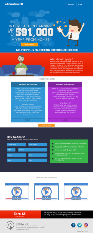 Landing Page Design by insert name here