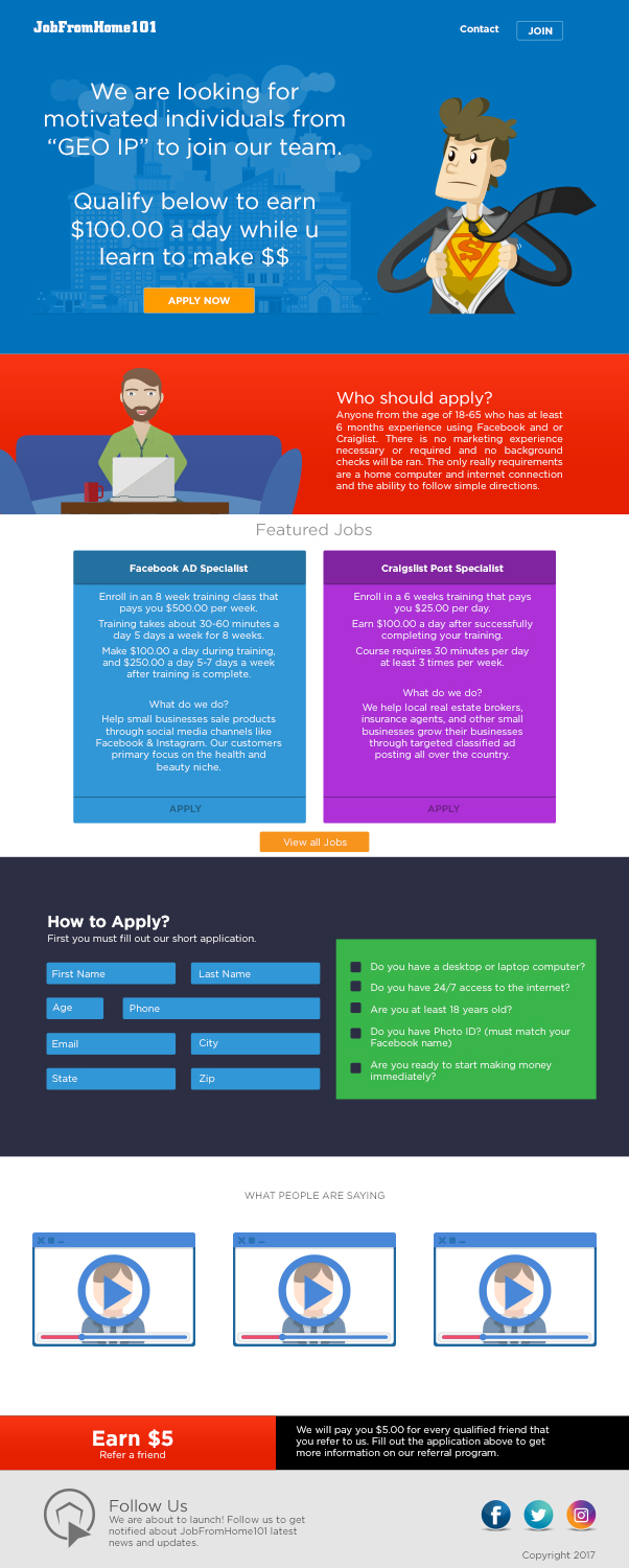 Landing Page Design by insert name here for iHustling, LLC | Design #13788440