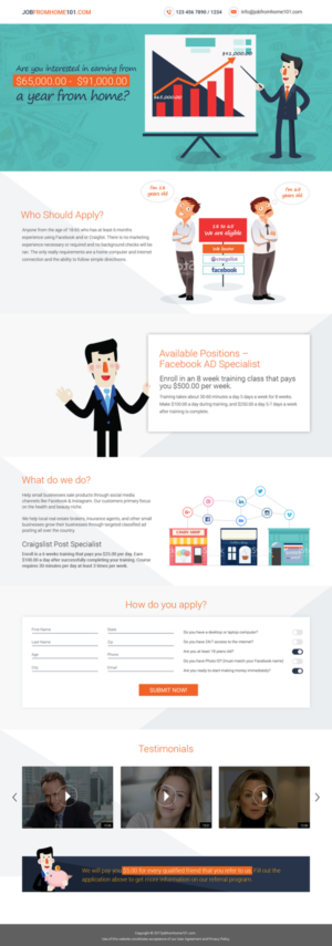 Diseño de Página de Aterrizaje por Tpith para iHustling, LLC | Diseño: #13790530