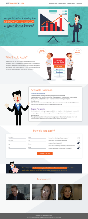 Diseño de Página de Aterrizaje por Tpith para iHustling, LLC | Diseño: #13810714