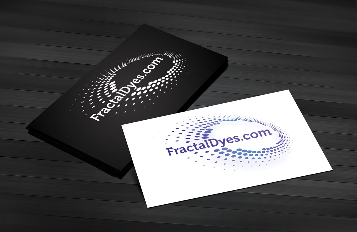 tie dye business cards