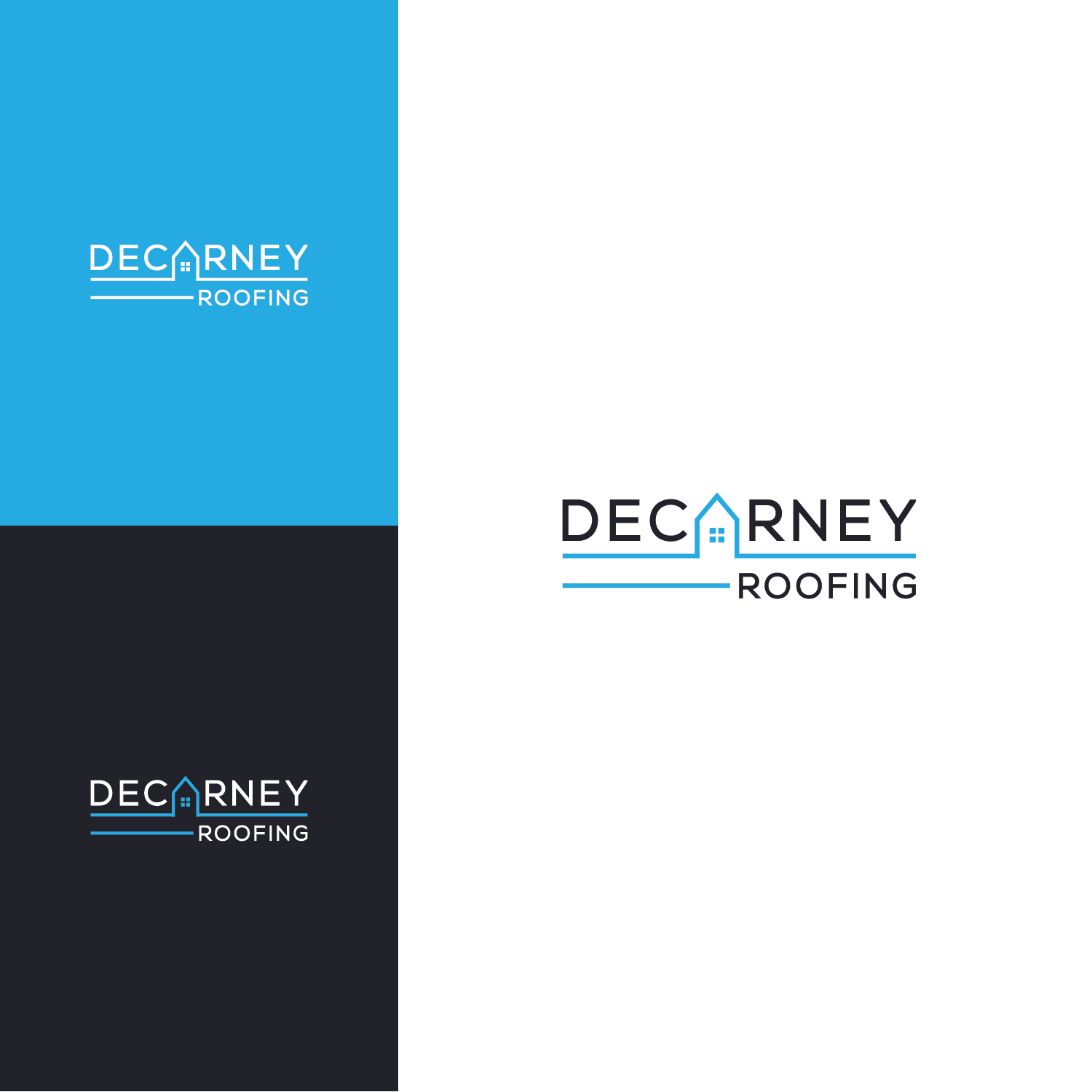 Logo Design by Eldeaf for DeCarney Roofing | Design #13754167