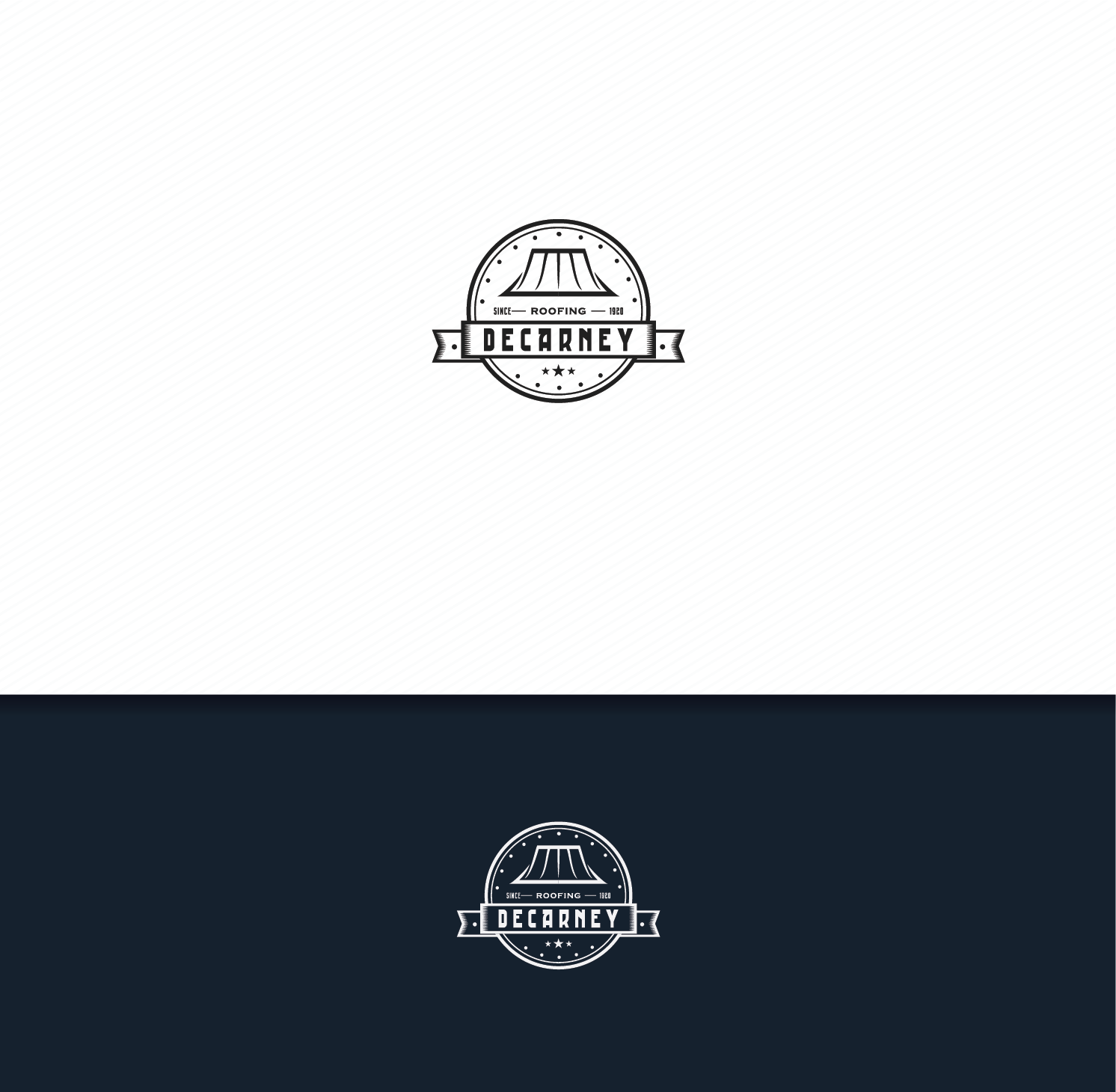 Logo-Design von Blind für DeCarney Roofing | Design #13740583