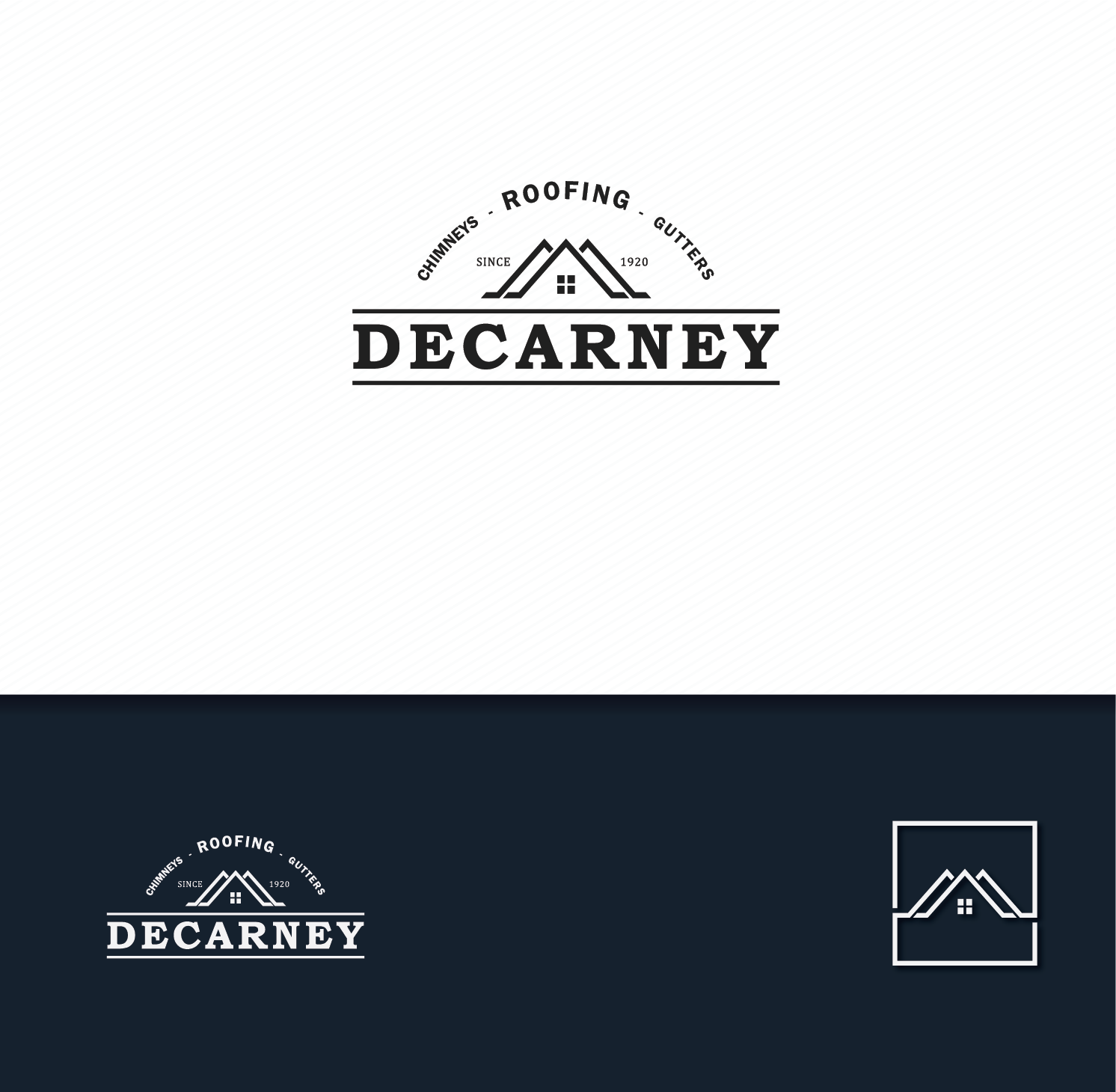Logo-Design von Blind für DeCarney Roofing | Design #13741002
