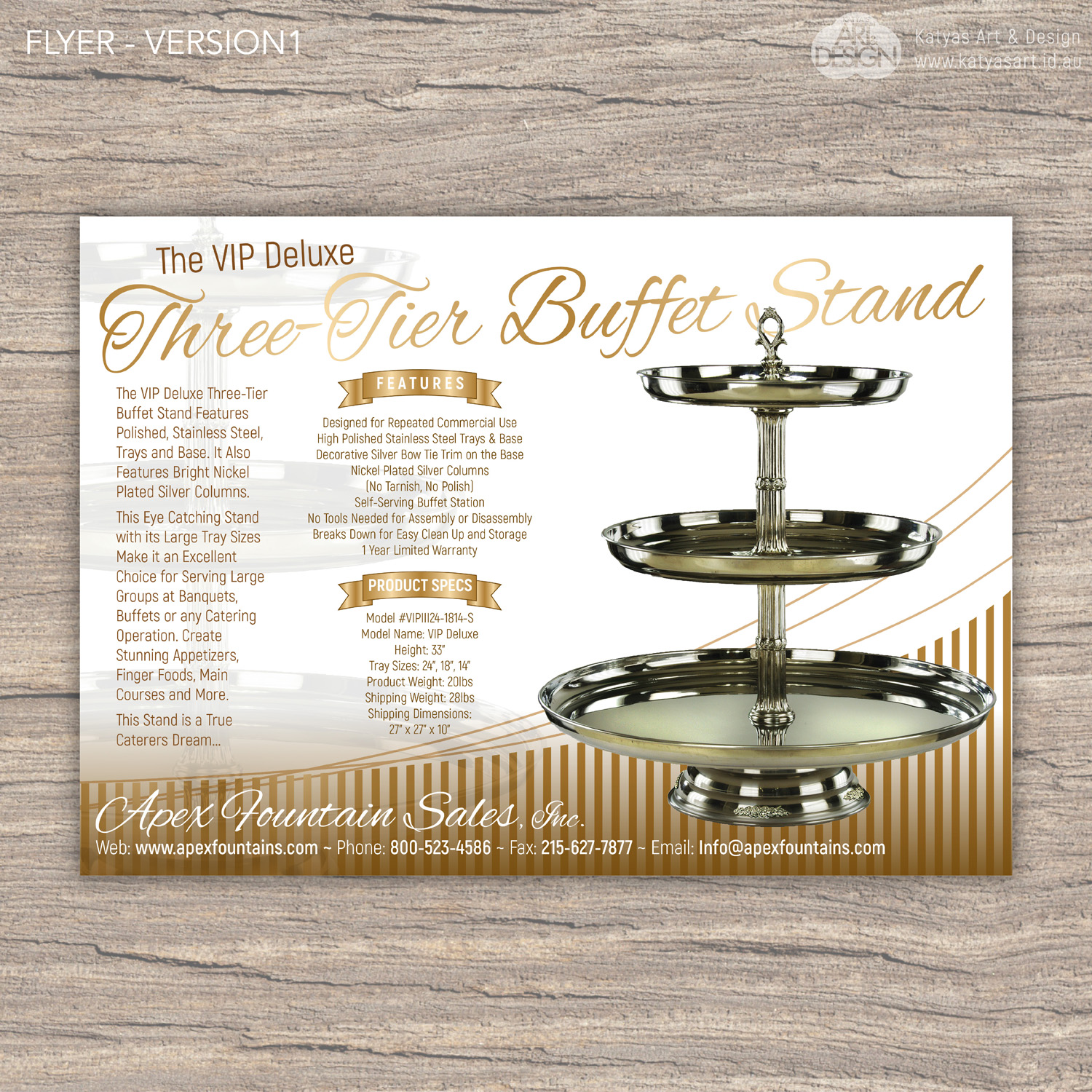 Flyer-Design von Katyas Art and Design für Apex Fountains | Design #13756759