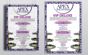 Flyer Design by Black Stallions Impressive Solutions for Apex Fountains | Design #13761382