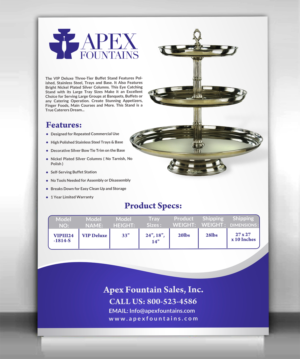 Flyer Design by debdesign for Apex Fountains | Design: #13760132