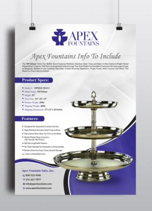 Flyer Design by creative.bugs for Apex Fountains | Design: #13760214