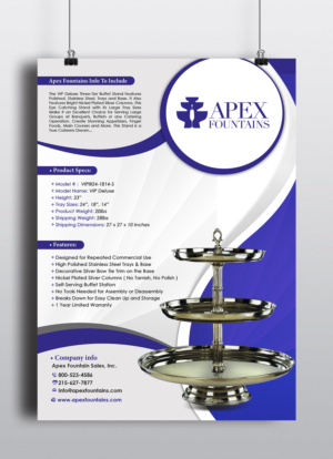 Flyer Design by creative.bugs for Apex Fountains | Design: #13770599