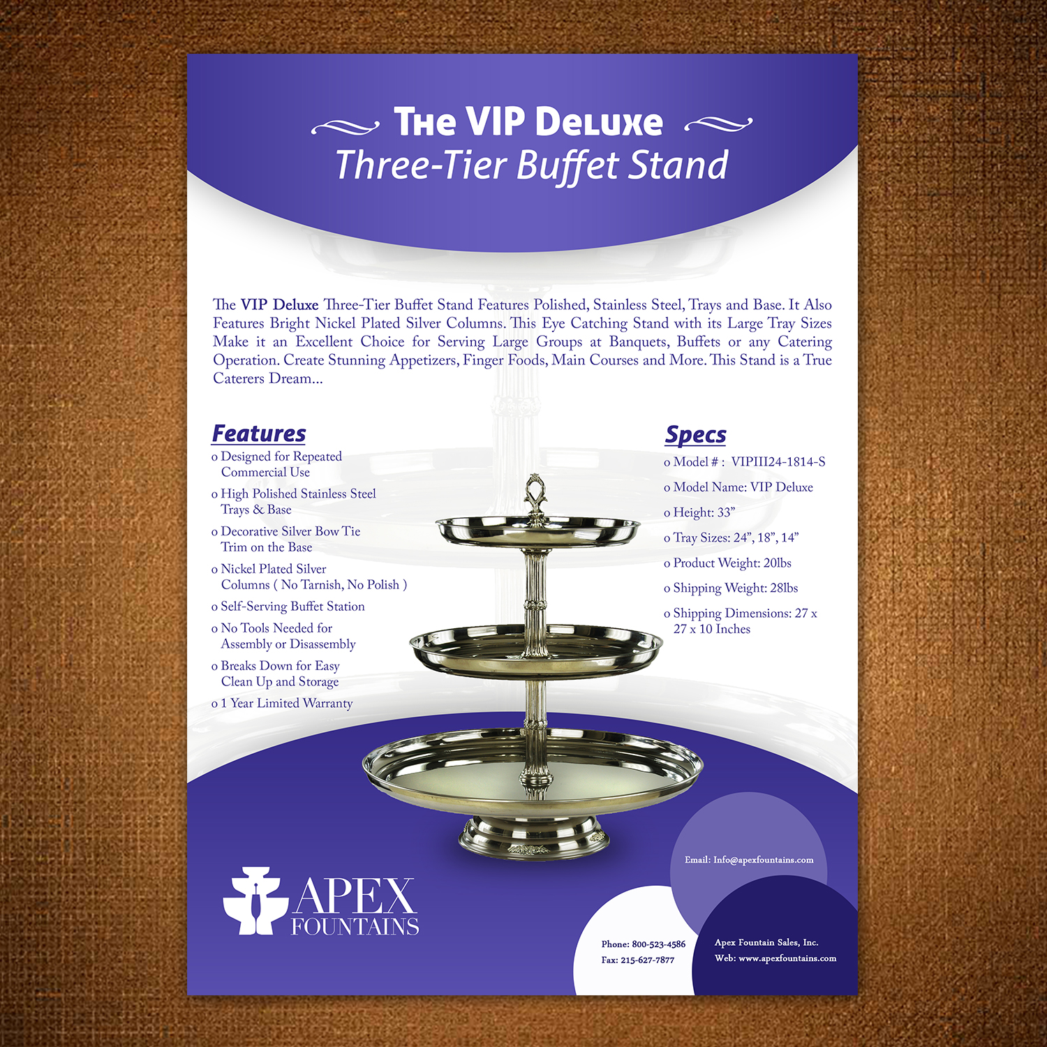 Flyer Design by aspiremedia for Apex Fountains | Design #13763945