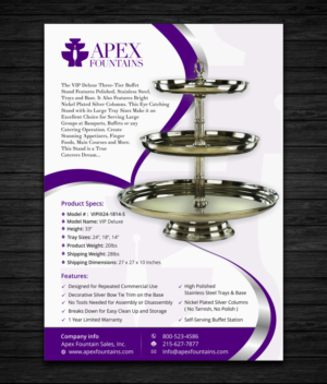Flyer Design by ecorokerz for Apex Fountains | Design: #13815079