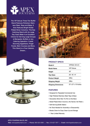 Flyer Design by critip for Apex Fountains | Design: #13762667