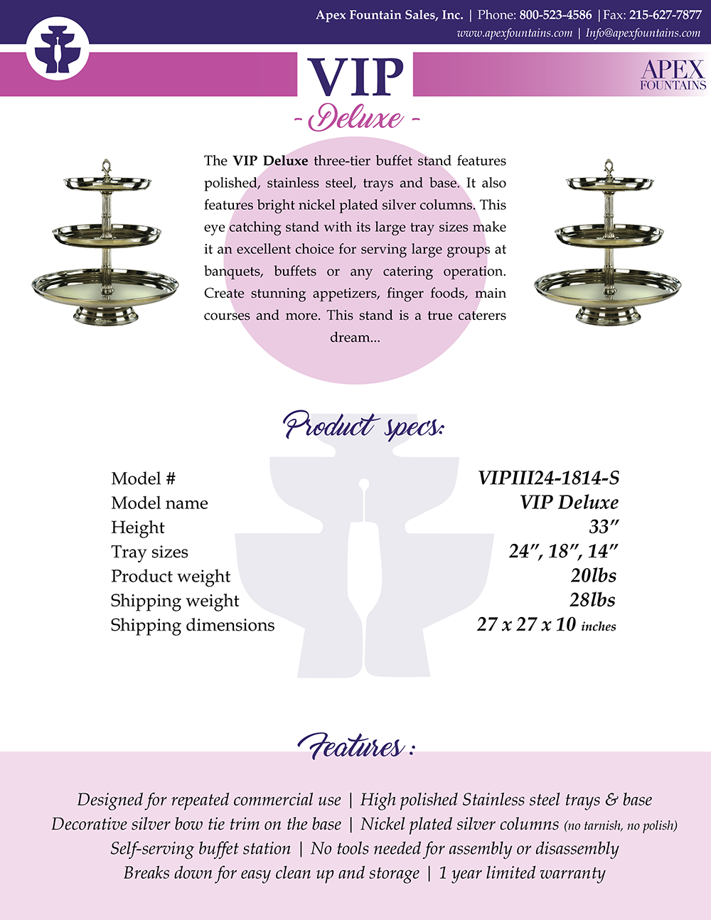 Design de Flyer par Atri pour Apex Fountains | Design #13754507
