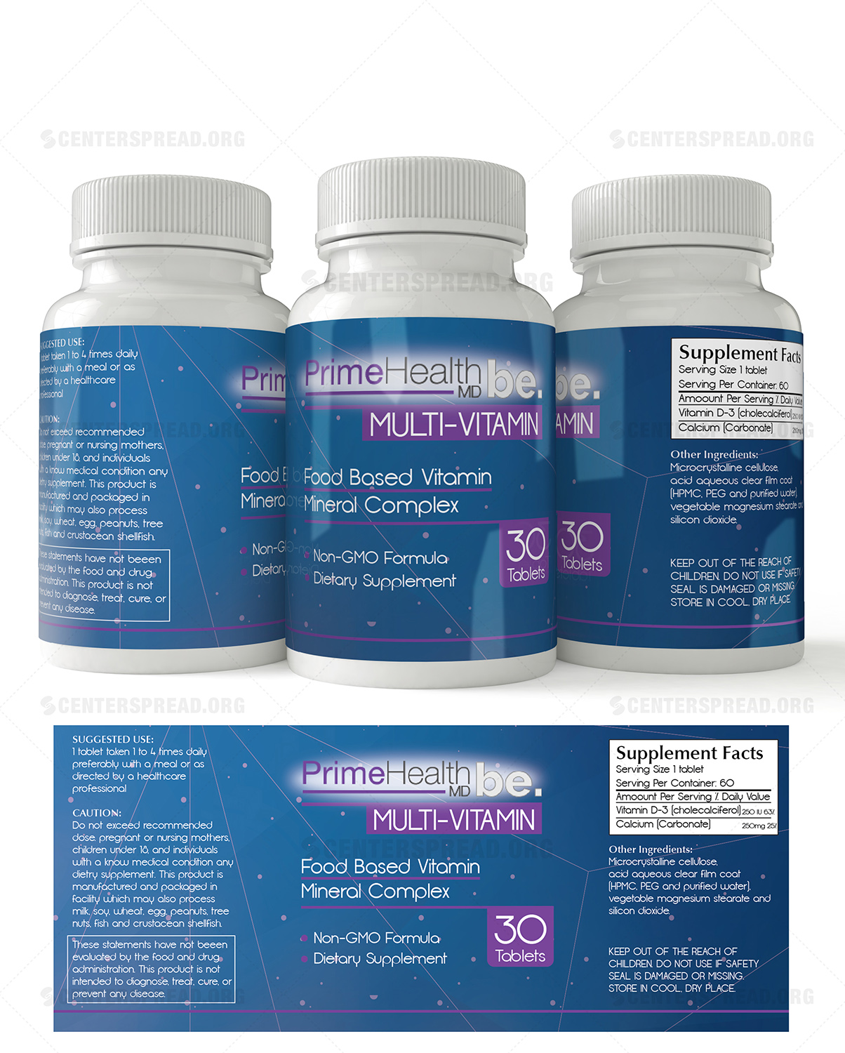 Verpackungs-Design von CENTERSPREAD für PrimeHealthMD | Design #13806492