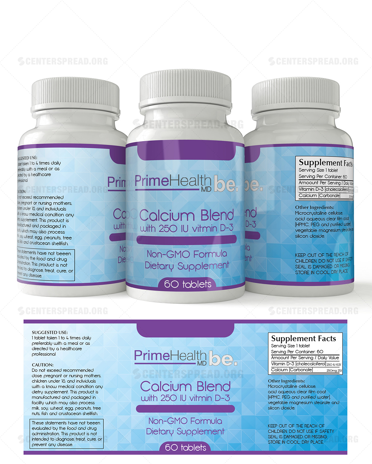 Packaging Design by CENTERSPREAD for PrimeHealthMD | Design #13806494
