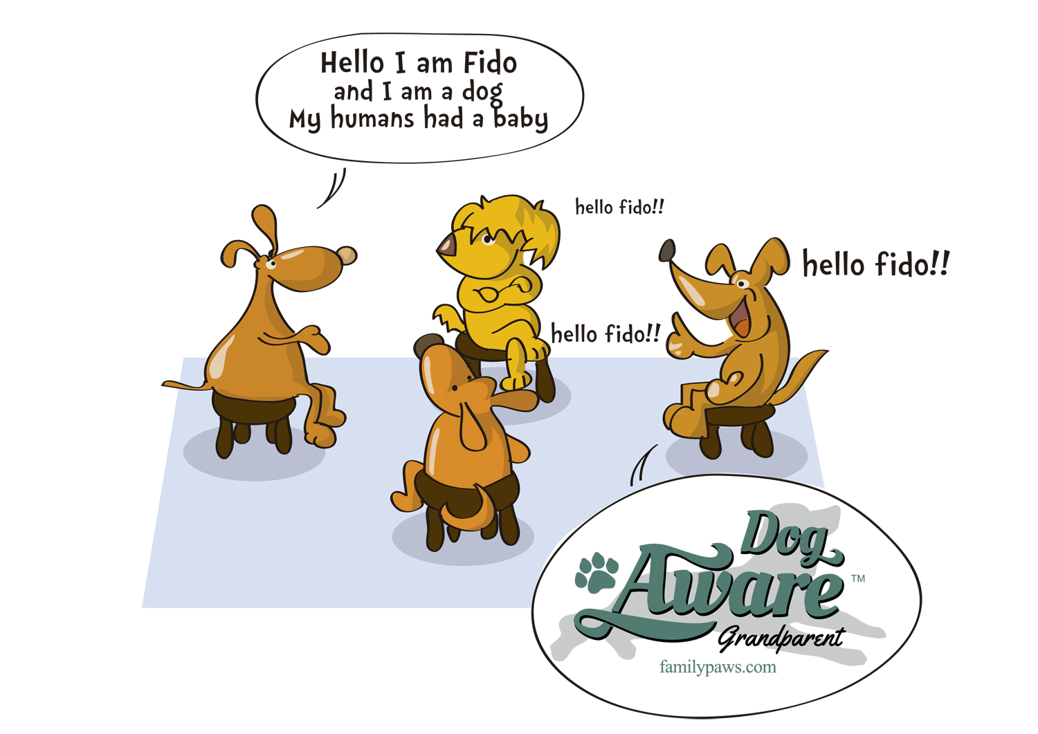 Illustration Design by nanocb72 for Family Paws | Design #13758565