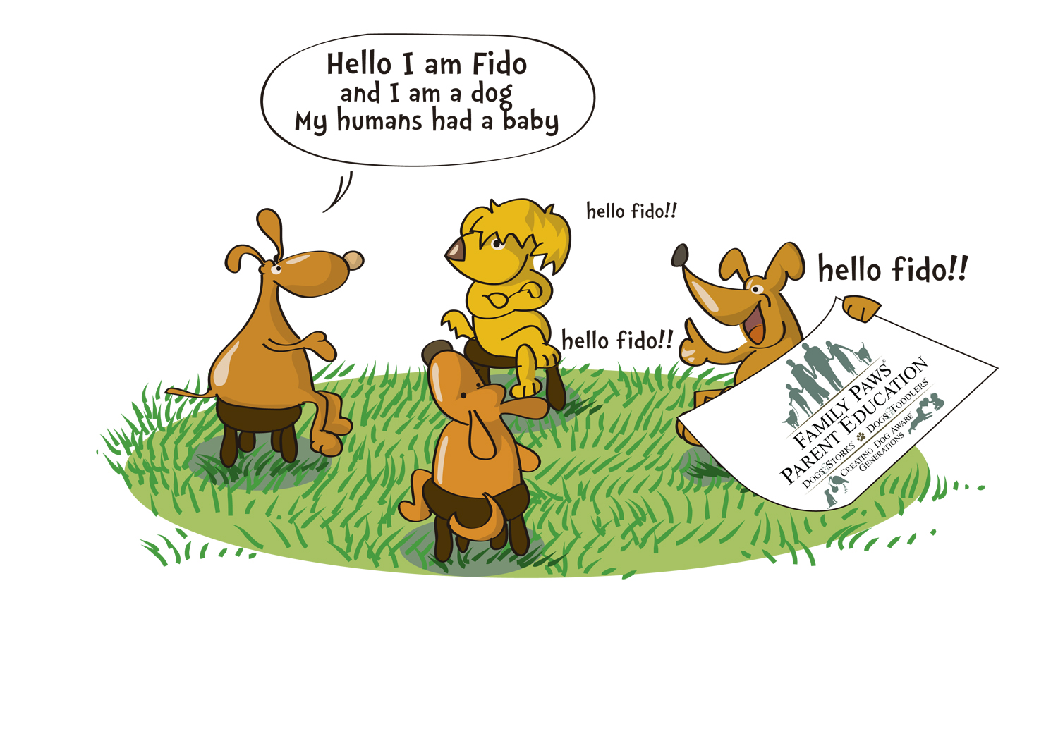 Illustration Design by nanocb72 for Family Paws | Design #13762865