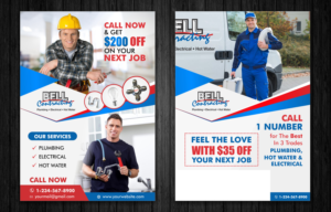 Postcard Flyer For Plumbing Company  | Diseño de Flyer por ecorokerz