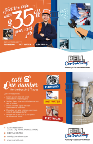 Postcard Flyer For Plumbing Company  | Diseño de Flyer por Marketing Wings