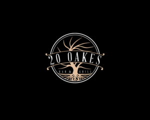 20 Oakes Bar and Grill | Logo Design by Firstception