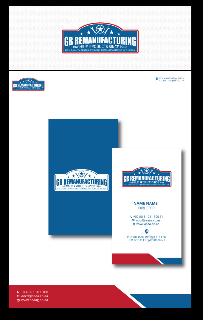 Diseño de Logo por zebronicgraphic para GB Remanufacturing, Inc. | Diseño #13864877