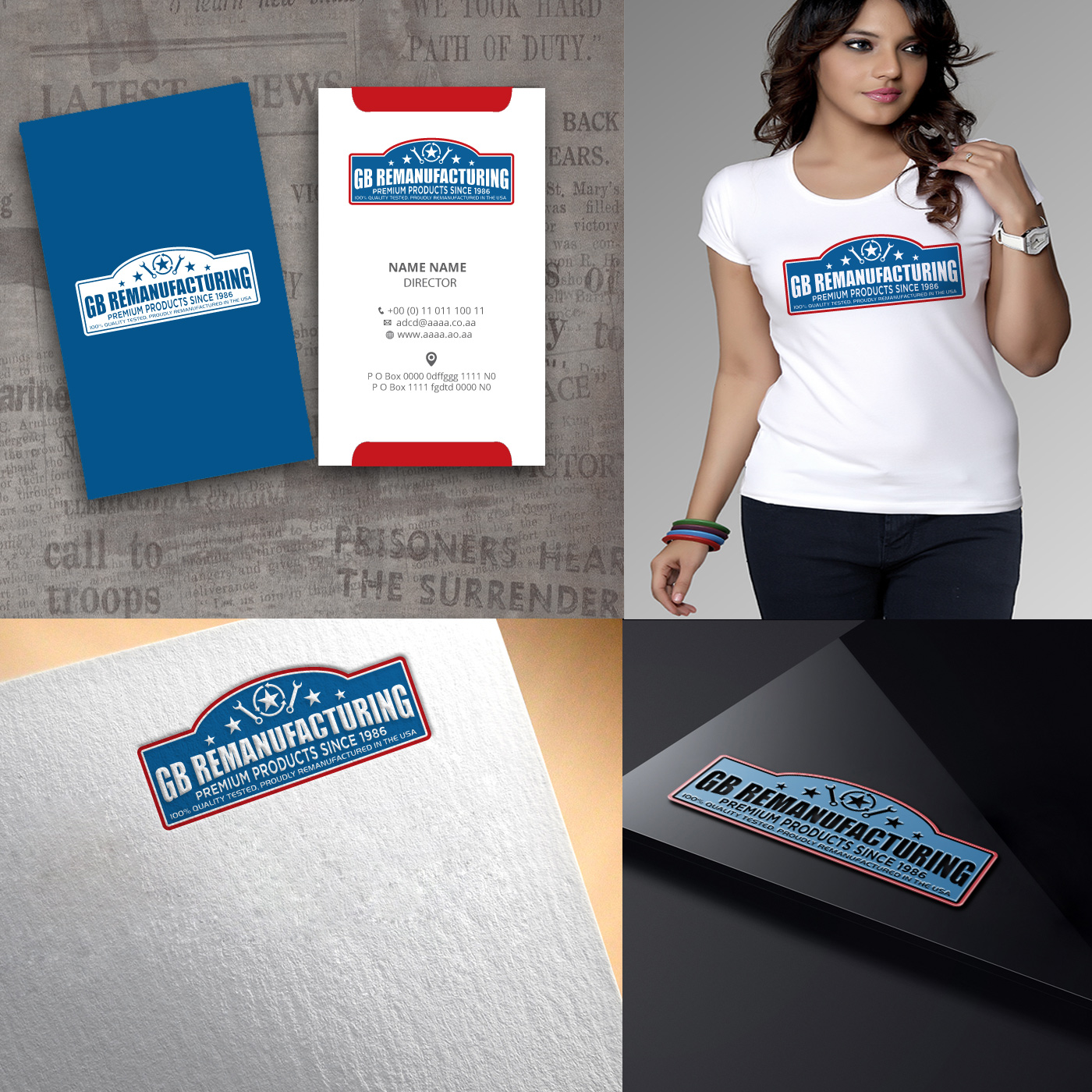 Diseño de Logo por zebronicgraphic para GB Remanufacturing, Inc. | Diseño #13864880