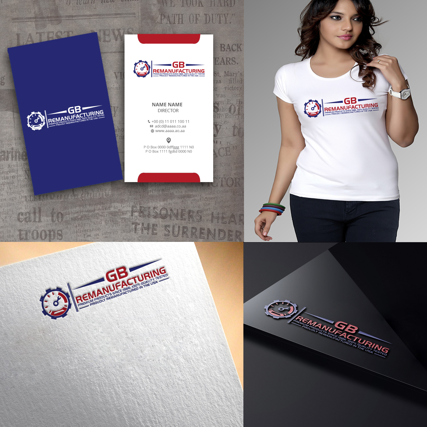 Diseño de Logo por zebronicgraphic para GB Remanufacturing, Inc. | Diseño #13864887
